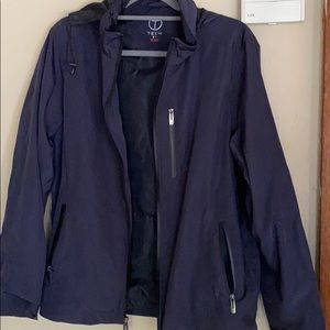 Rain jacket with hood - unisex